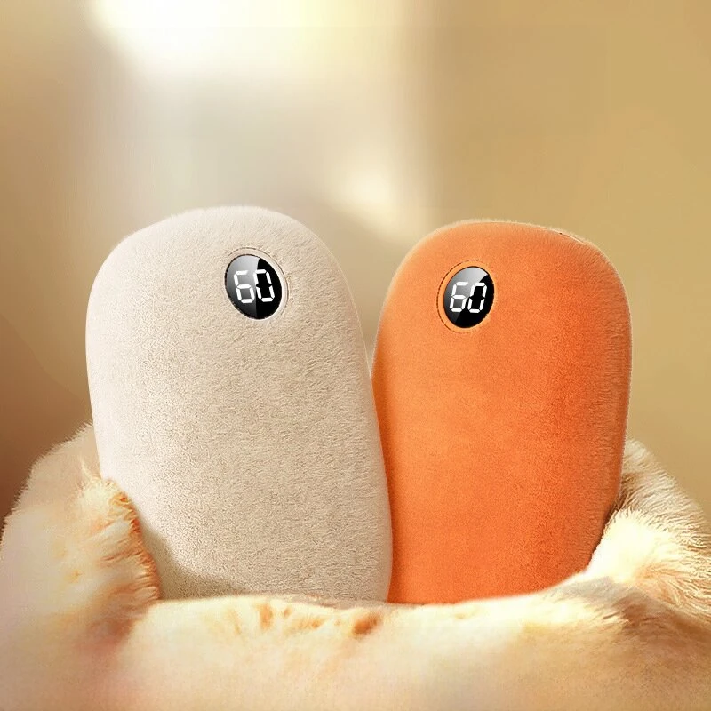 4000mAh Plush Hand Warmer Power Bank 2 In 1 Hot Water Bottle Mini Graphene Hand Warmer Portable Graphene Electric Hand Warmer