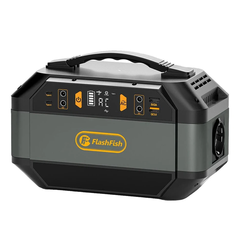 [EU Direct] „FlashFish P56 Power Station“ 330 W, 288,6 Wh saulės energijos generatorius. Saulės energijos generatorius. Išorinis maitinimo šaltinis namams, lauke ir kempingui.