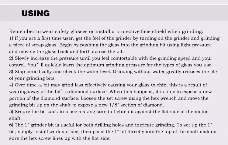 ponceuse à verre