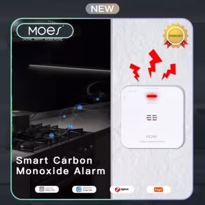 MOES ZigBee CO detector Tuya Smart Carbon Monoxide Gas Leak Alarm System