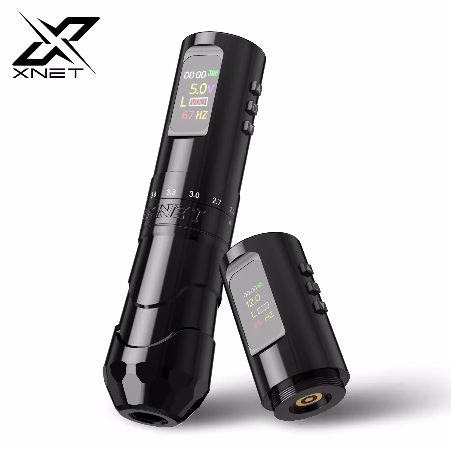 XNET Void Professional Wireless Tattoo Machine Pen 7 Reguliuojami Smūgiai 2.4-4.2mm