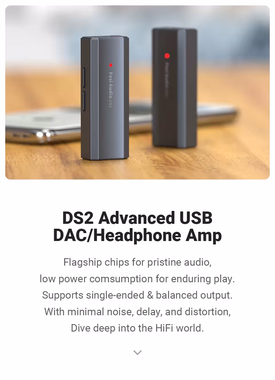 Mini USB DAC headphone amplifier
