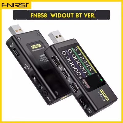 FNIRSI FNB58 Skaitmeninis Voltmetras Ampermetras USB Testeris TYPE-C