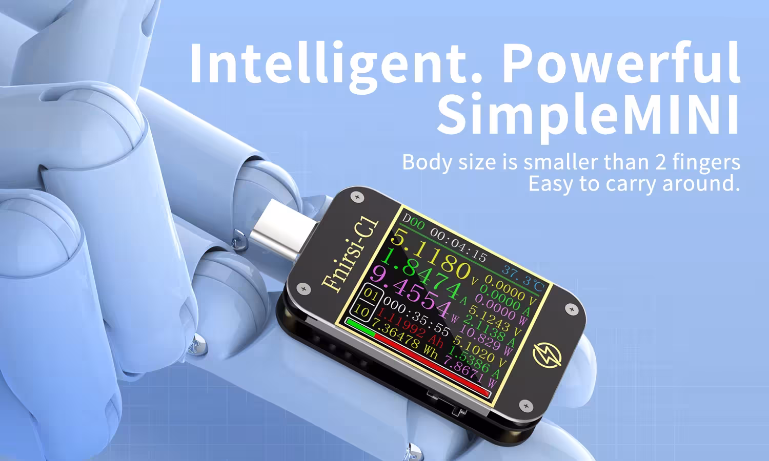 USB Type-C voltmeter tested