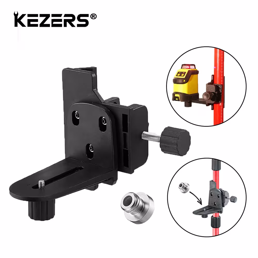 KEZERS support universel pour niveau laser pour trépied interface 1/4 5/8 pouce 360°