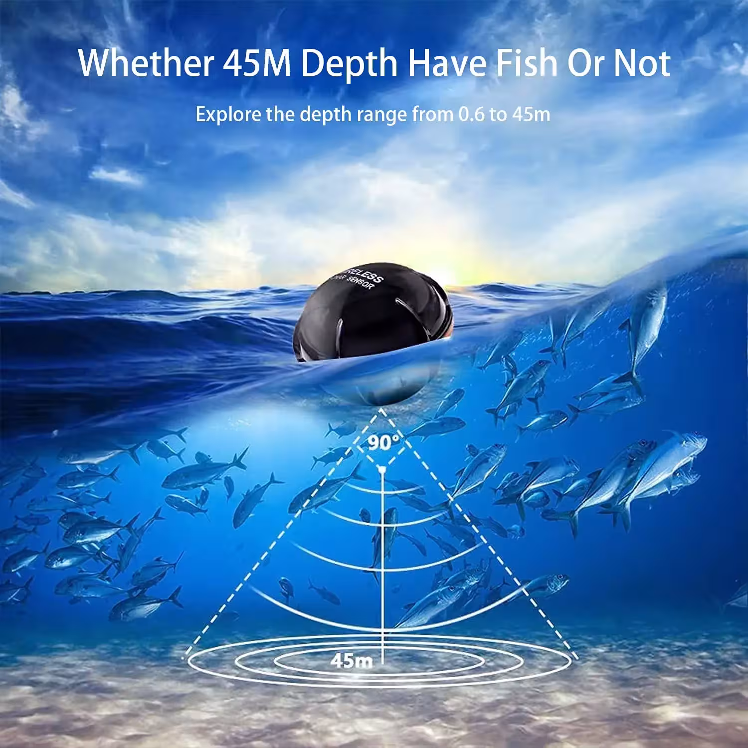 sensor de pescador inalámbrico