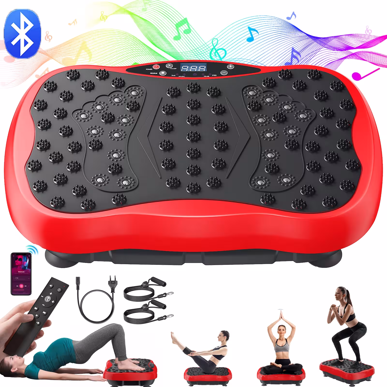 Upgraded Vibration Plate Weight Loss Exercise Full Body Fitness Massage Sports Equipment Relax Muscles Exercise Machine Silent