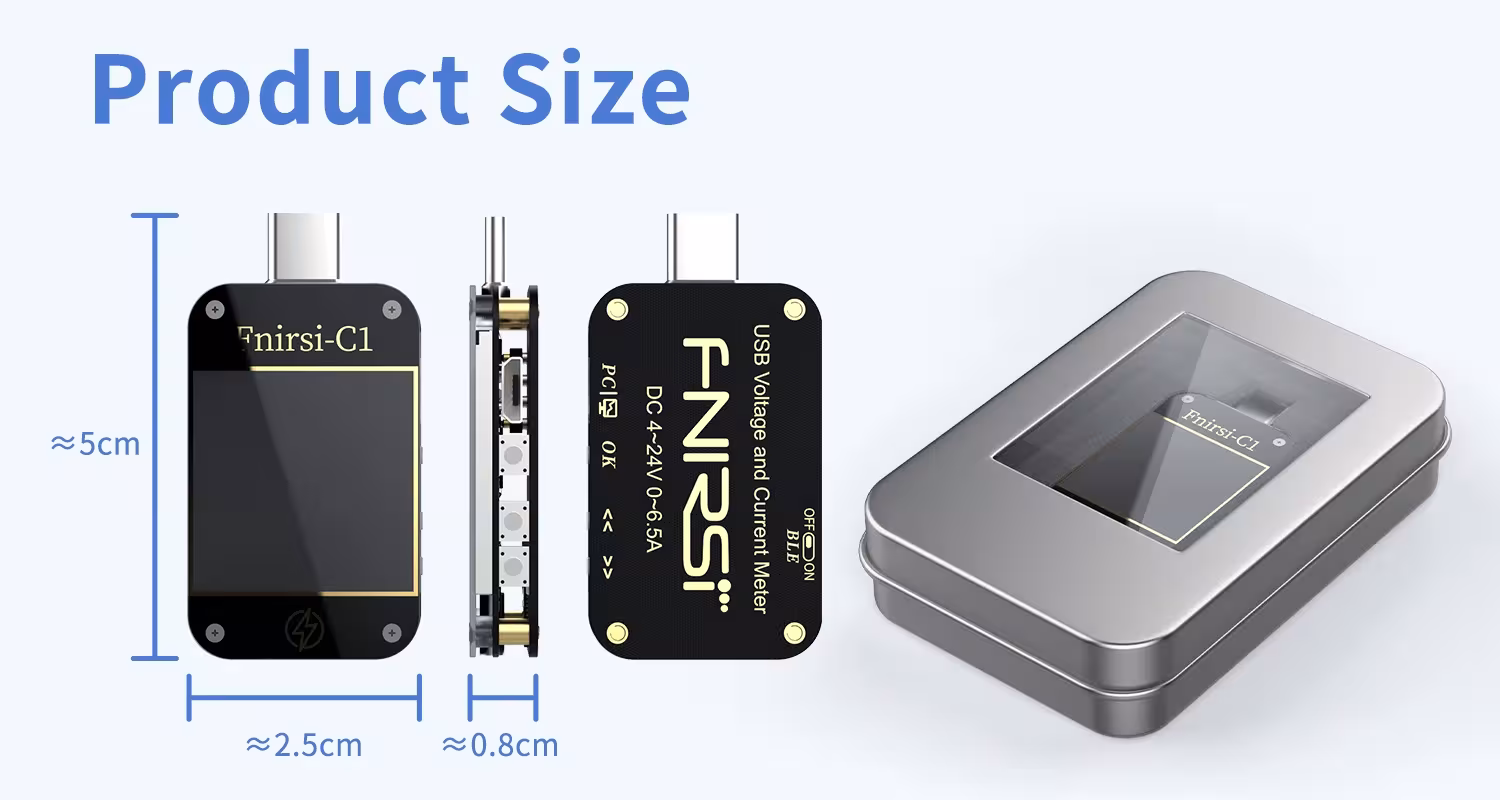 USB Type-C voltmeter tested