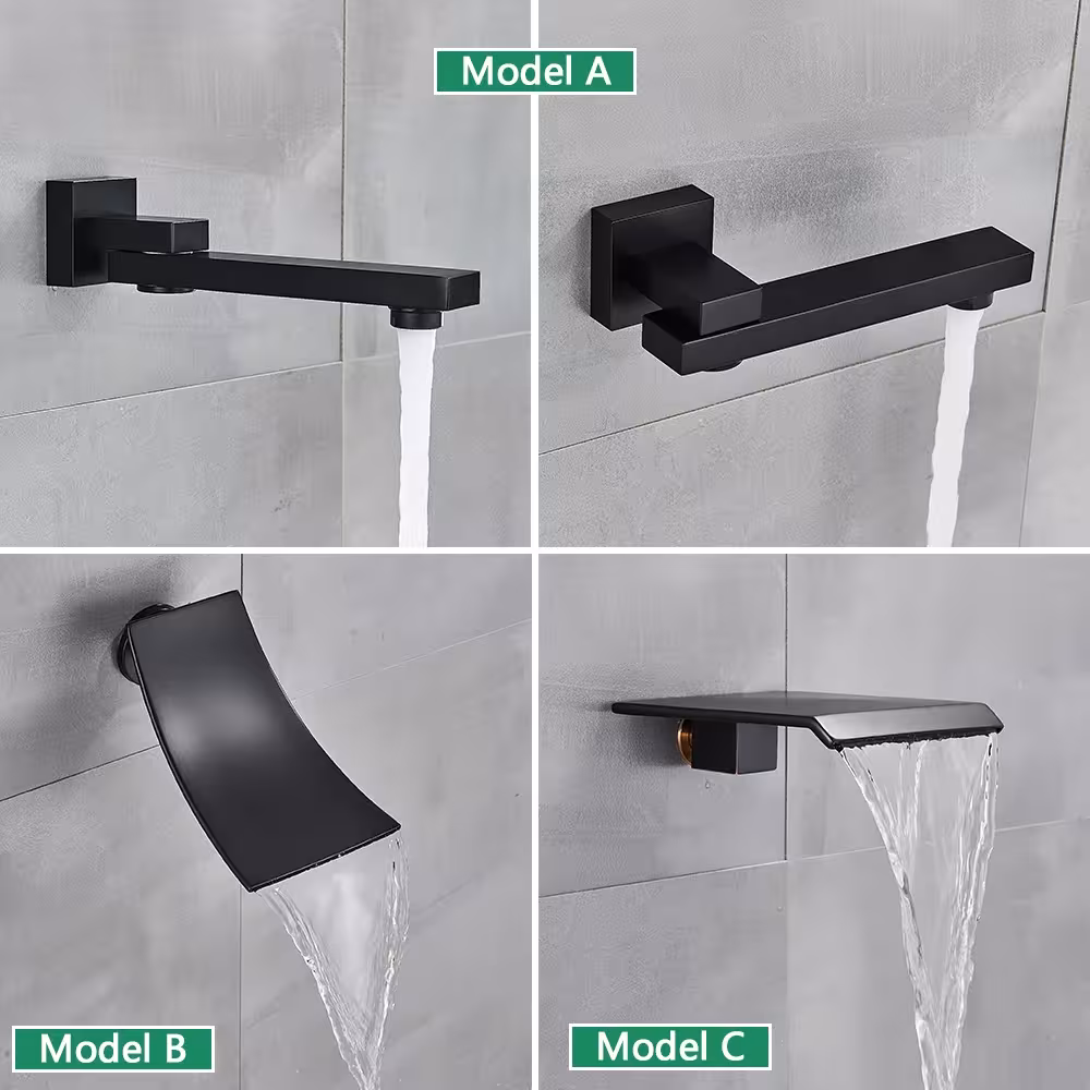 black shower system