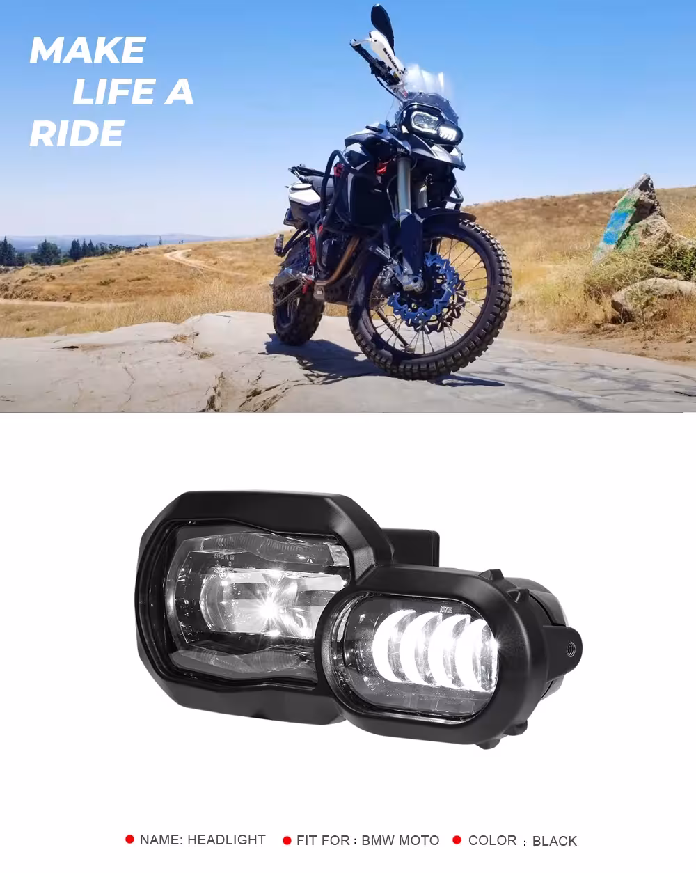 BMW F800GS LED headlight