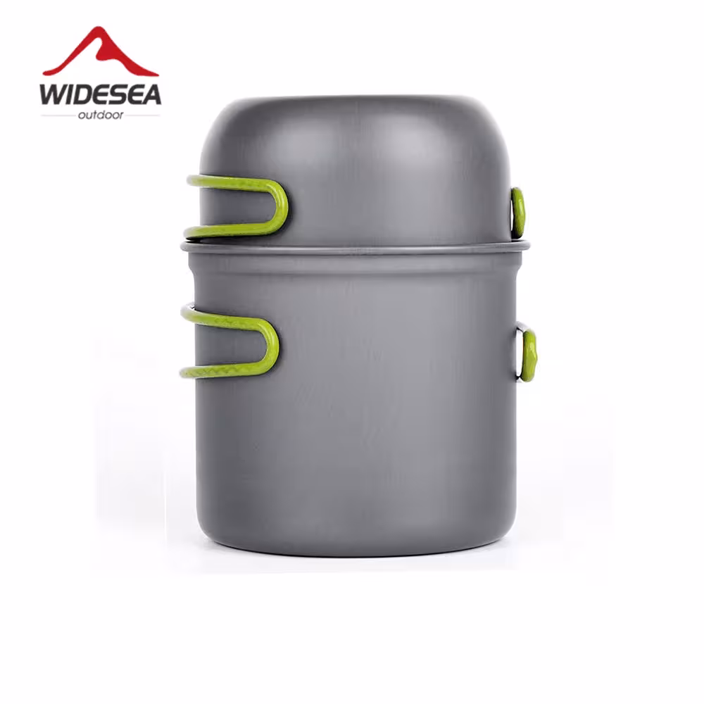 Ensemble de cuisson de camping widesea ultraligė avec un mâle non collant pour le voyage