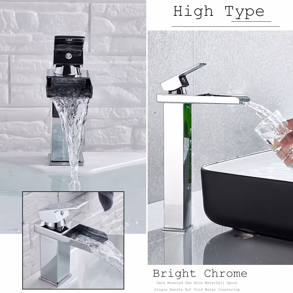 grifo de lavabo cromado
