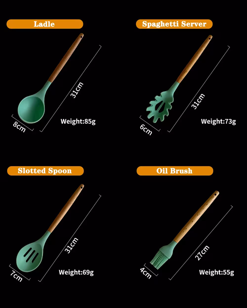 silicon kitchen tools