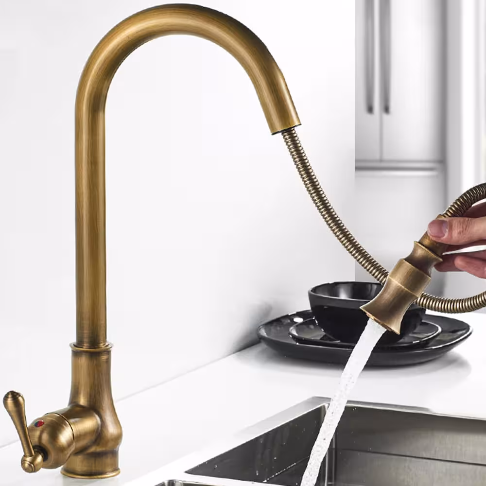 robinet de cuisine en laiton