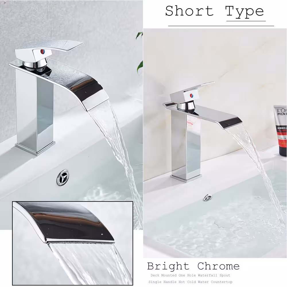 grifo de lavabo cromado