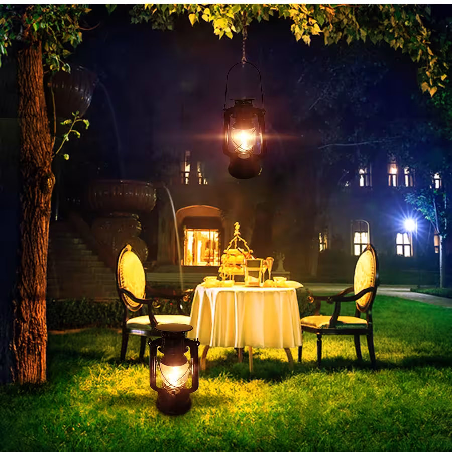 solar vintage lantern