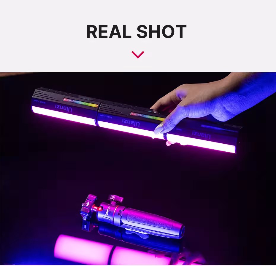 RGB LED fotoaparato žibintas