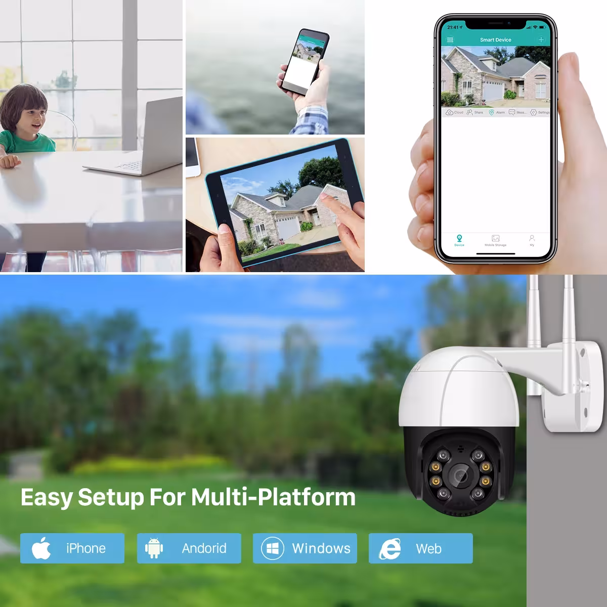 Telecamera IP WiFi PTZ