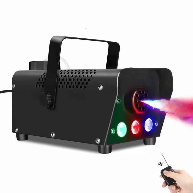 RGB machine de fumée couleur 500W contrôle sans fil pour concerts discothèque