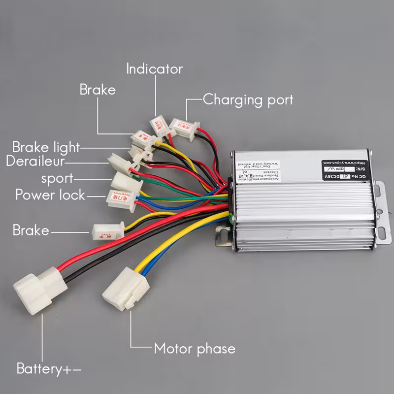 contrôle de brosse pour vélo électrique