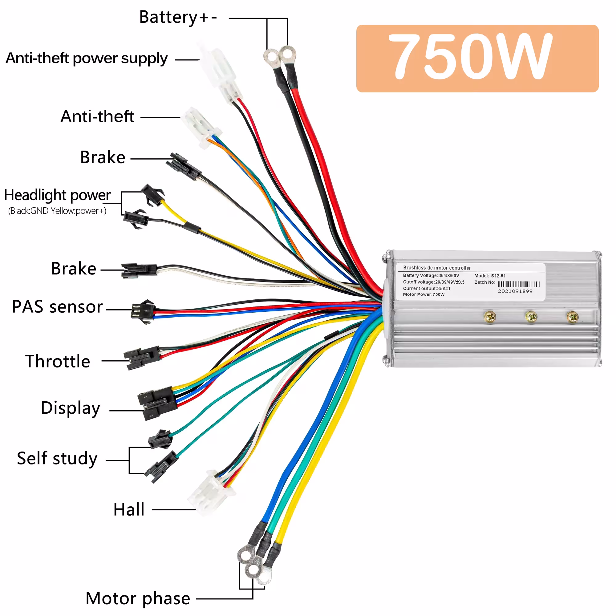 contrôleur de vélo électrique LCD