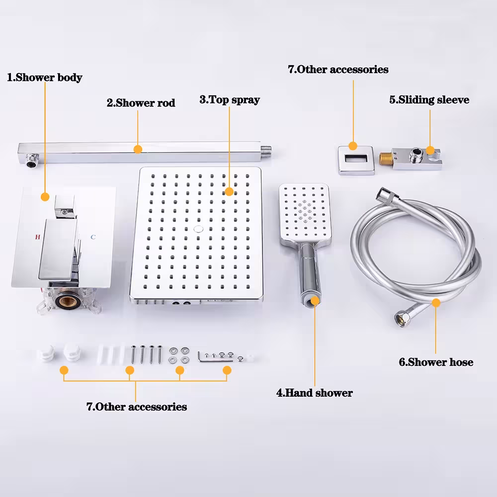 concealed shower system