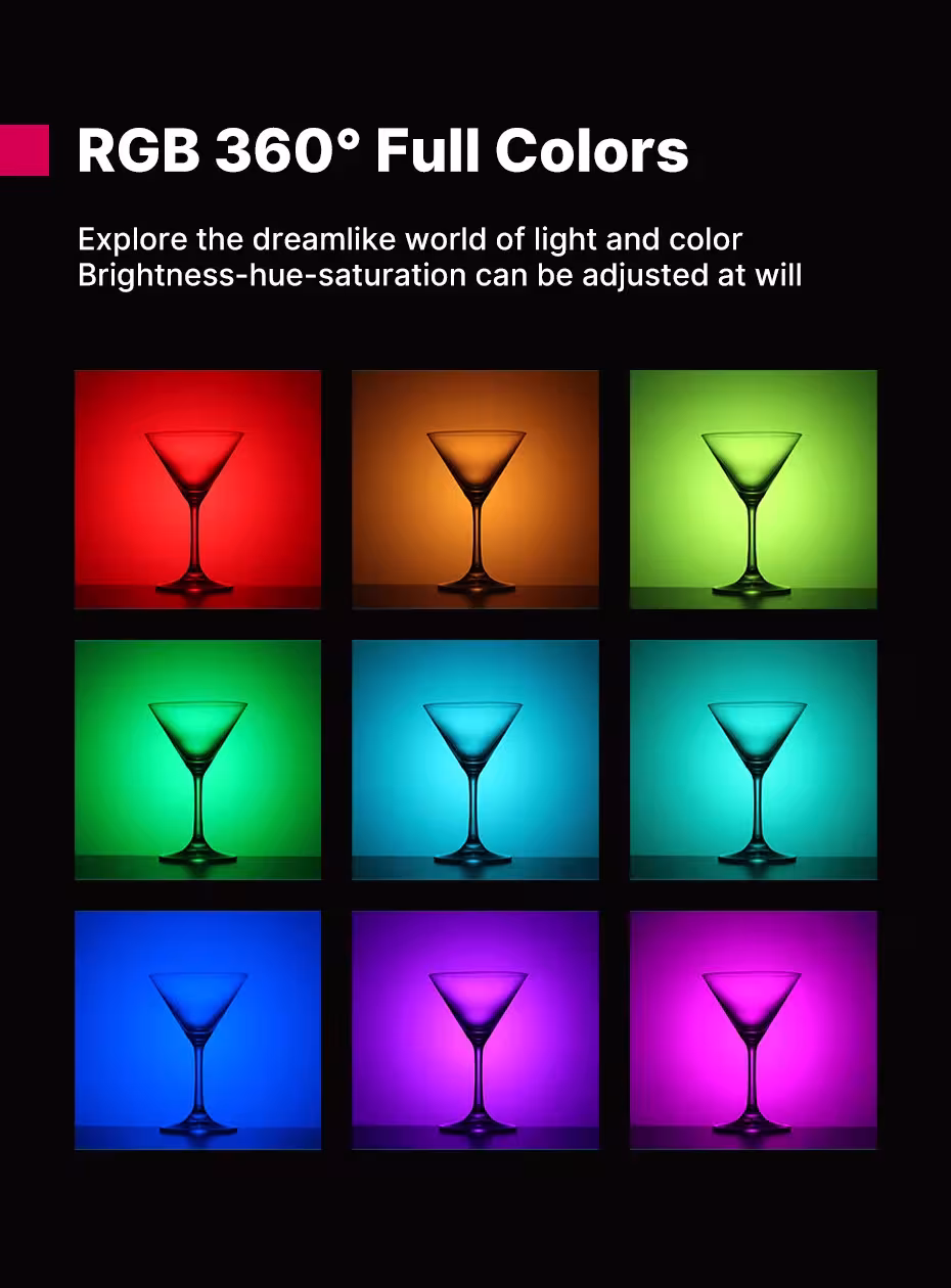barra luminosa LED RGB portatile