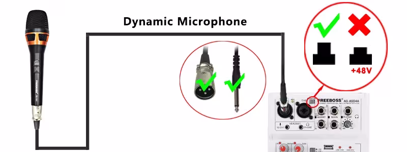 4-channel audio mixer