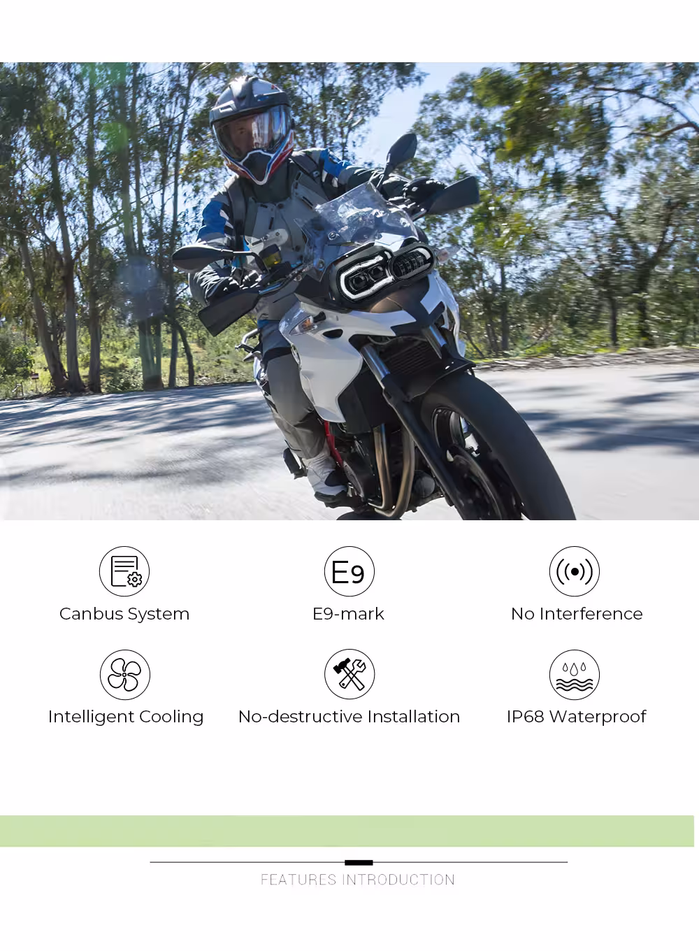 BMW F800GS LED headlight