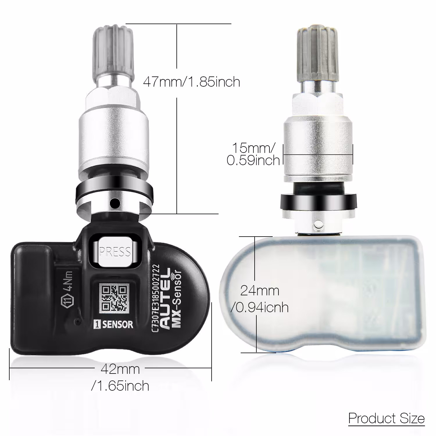 TPMS MX jutiklis padangų slėgiui