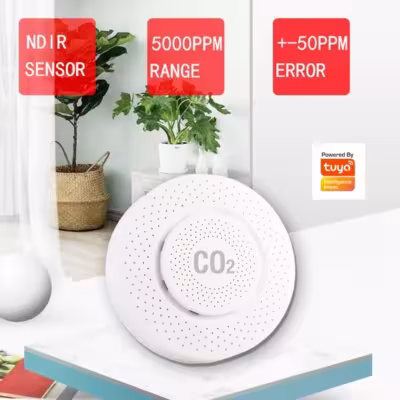 Sensore di anidride carbonica CO2 Tuya NDIR, misuratore preciso della qualità dell'aria WiFi