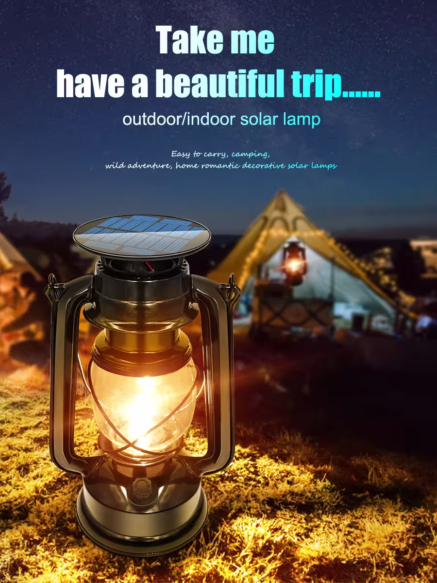 solar vintage lantern