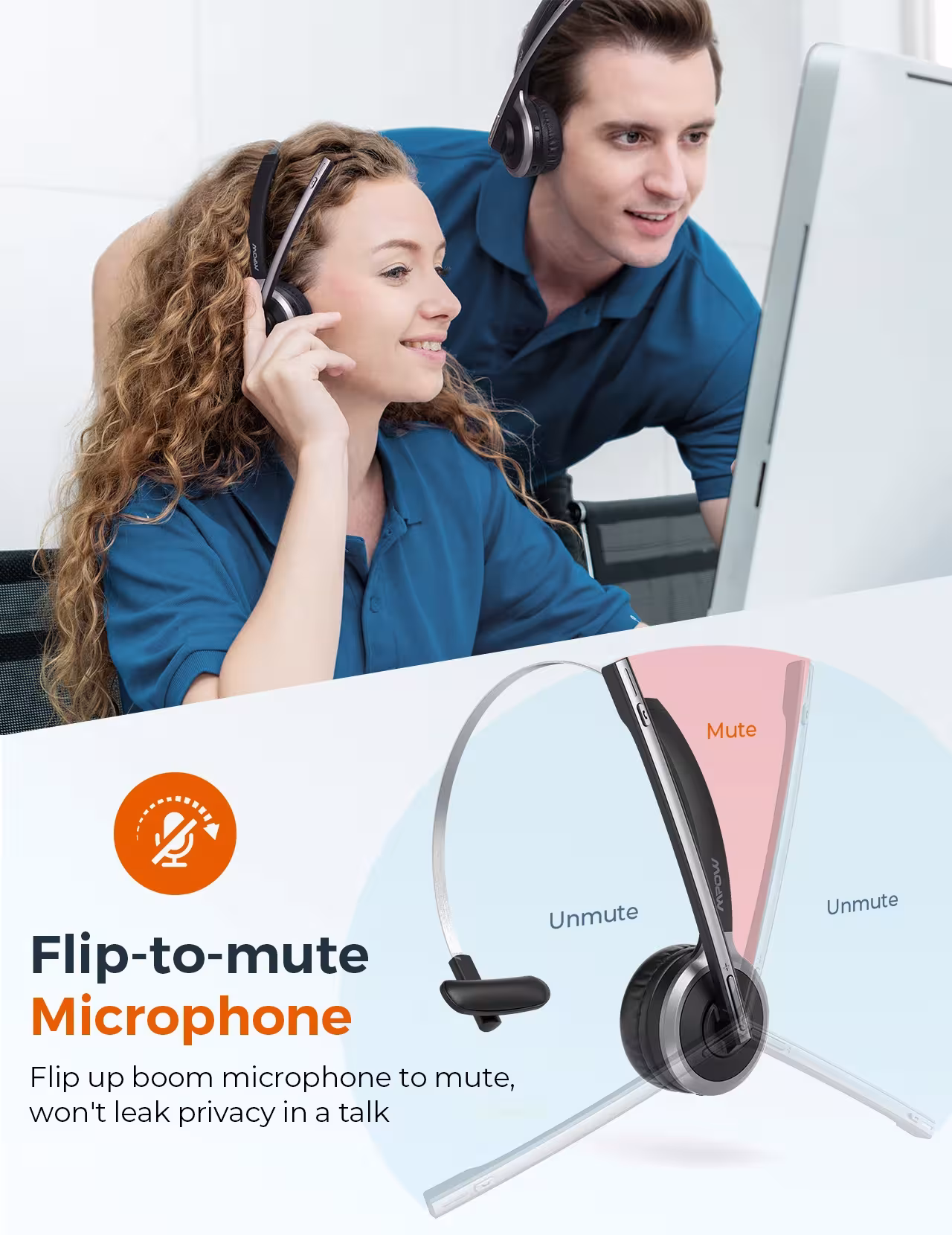 casque sans fil avec microphone