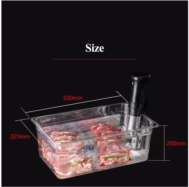 sous vide cooking container