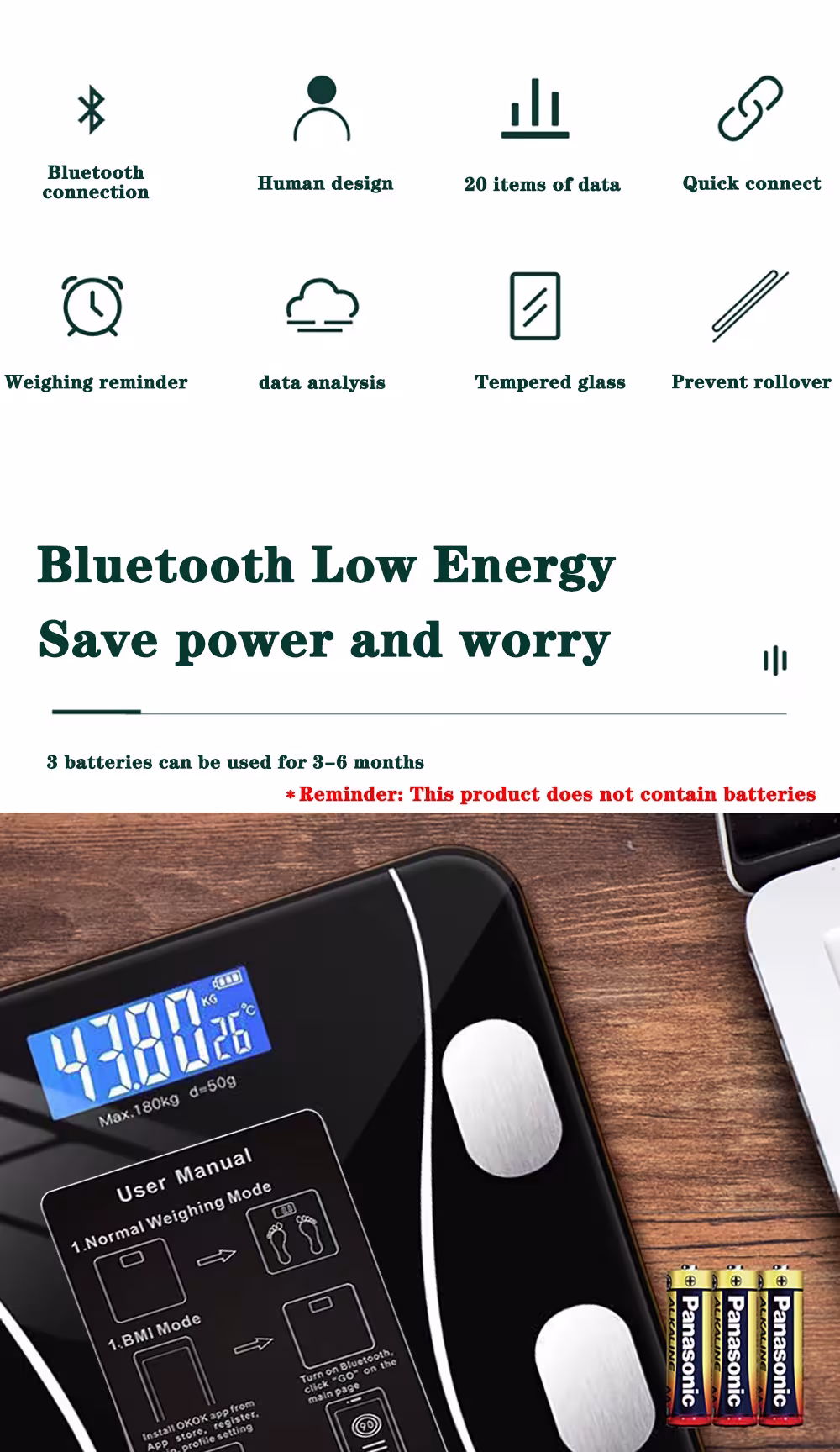 išmani svarstyklė Bluetooth