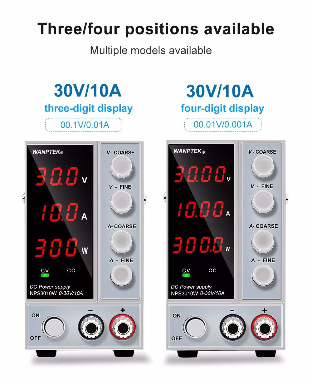 alimentatore CC regolabile