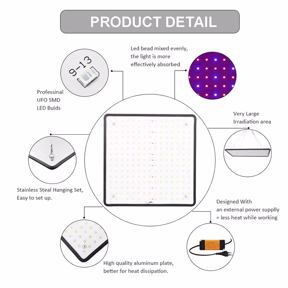 Lampe de croissance à LED 1000W