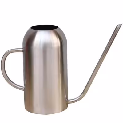 1.5L nerūdijančio plieno laistymo puodas augalams su ilgu snapu, tinkantis vidaus ir lauko augalams