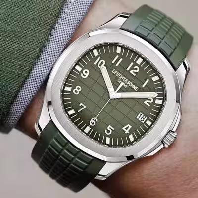 Specht Sohne orologio meccanico automatico per sport verde zaffiro 50M resistente all'acqua