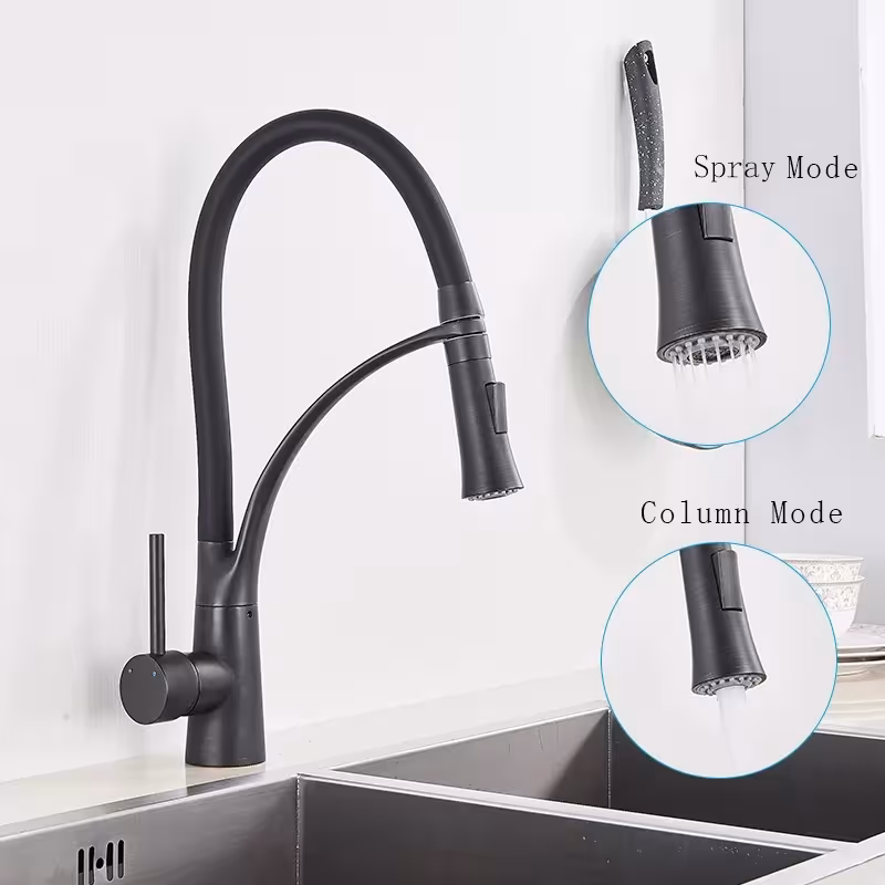 grifo de cocina con manguera