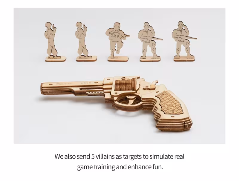 constructeur de revolvers en bois
