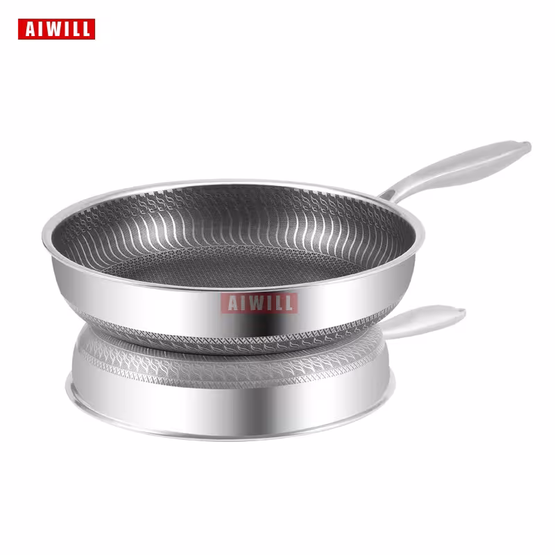 stainless steel frying pan