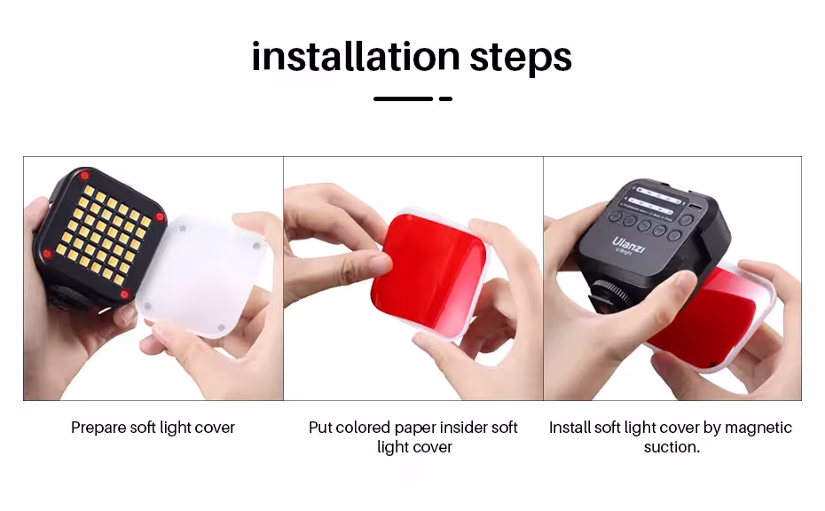 LED vaizdo šviesa vlogams