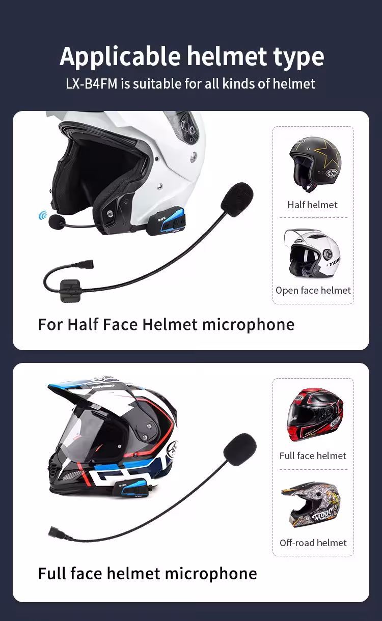 motociclista casco Bluetooth