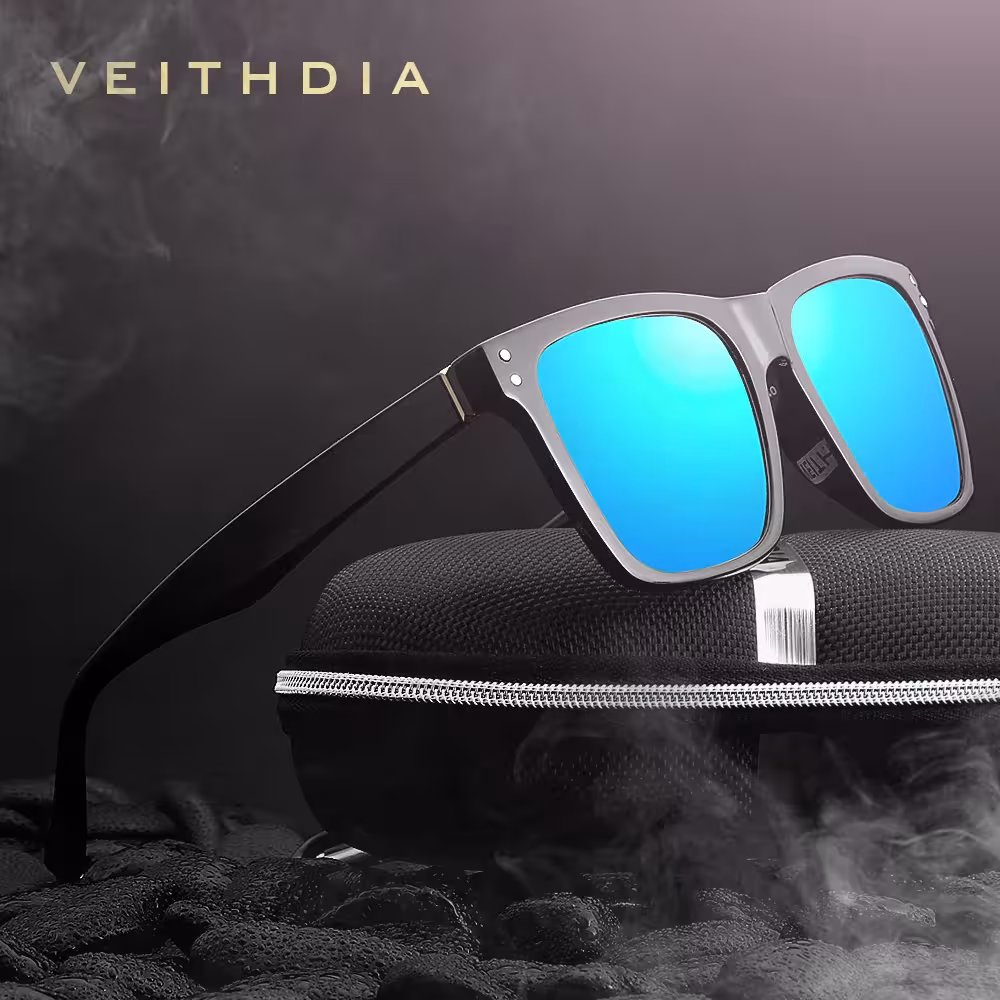 VEITHDIA Fashion Unisex Sunglasses Photochromic Polarized UV400 Sports Glasses 7018
