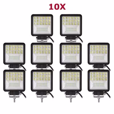 10pcs 4inch 126W LED working lights 12V 24V for straight drive