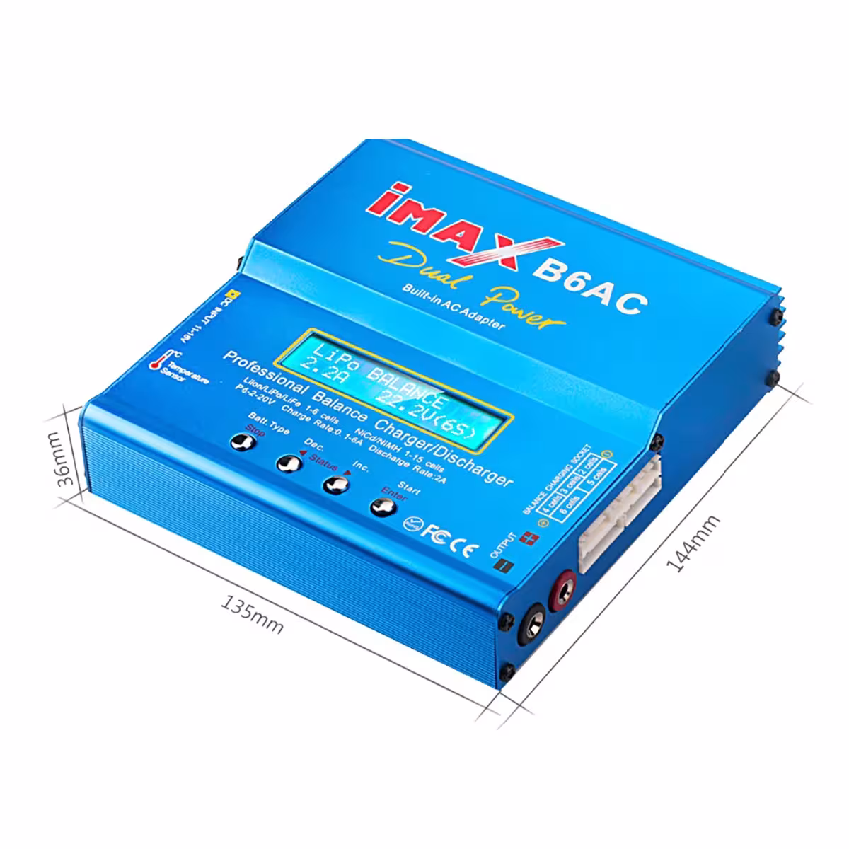balansinis RC įkroviklis 80W