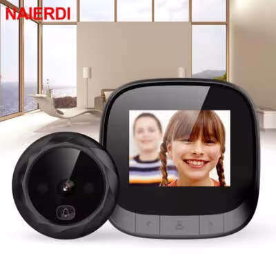 Vista porta digitale NAIERDI 2,4 pollici schermo LCD con visione notturna telecamera IR