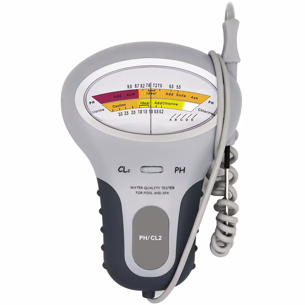 chlorine and pH measuring device