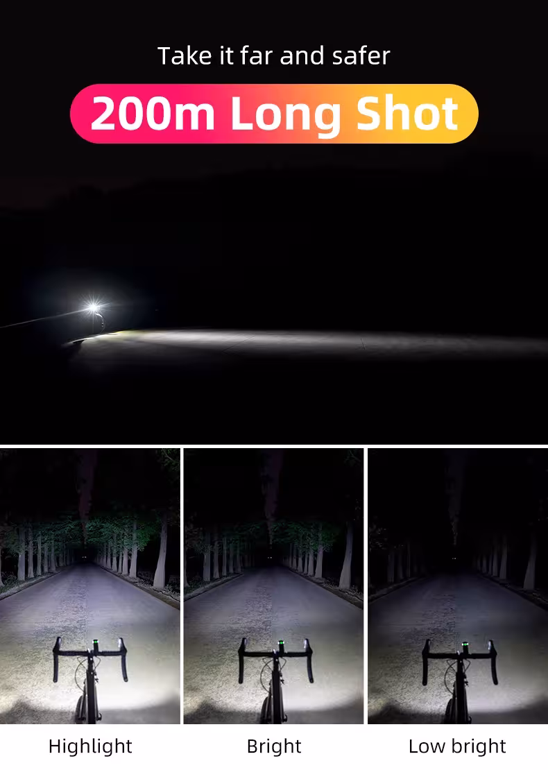 bicicletta lampada anteriore LED
